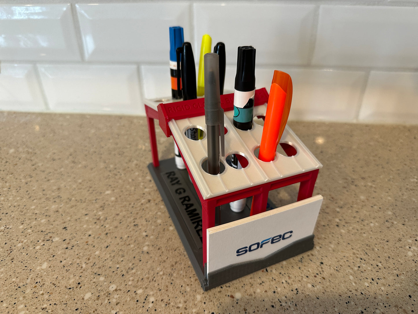 Metal Building Pen Holder Assembly v2