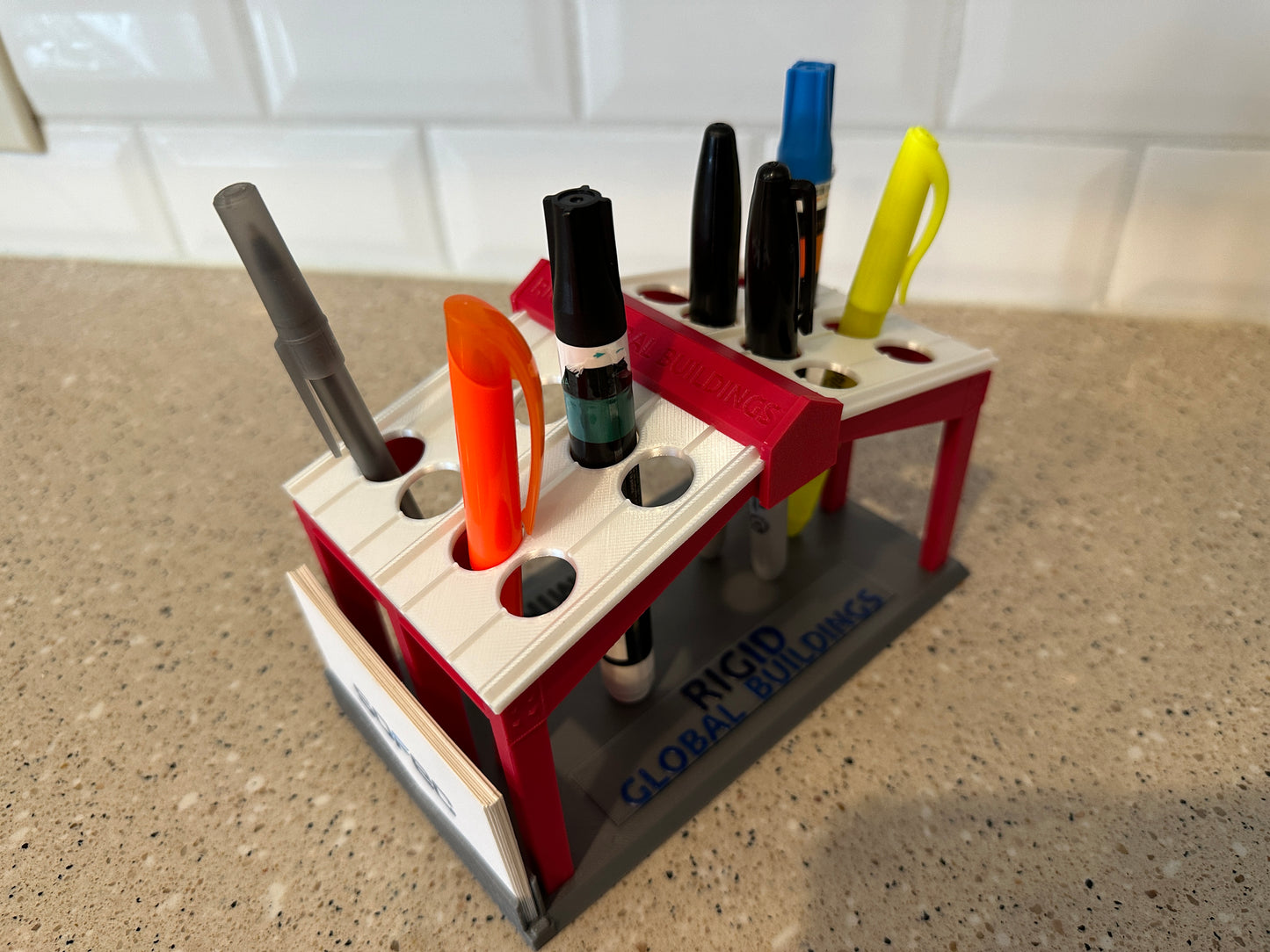 Metal Building Pen Holder Assembly v2
