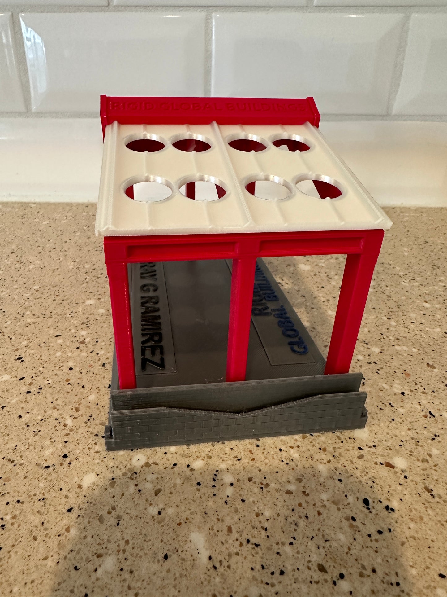 Metal Building Pen Holder Assembly v2
