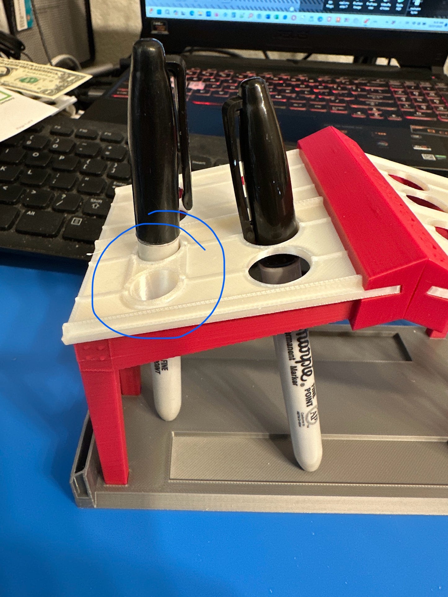Metal Building Pen Holder Assembly v2